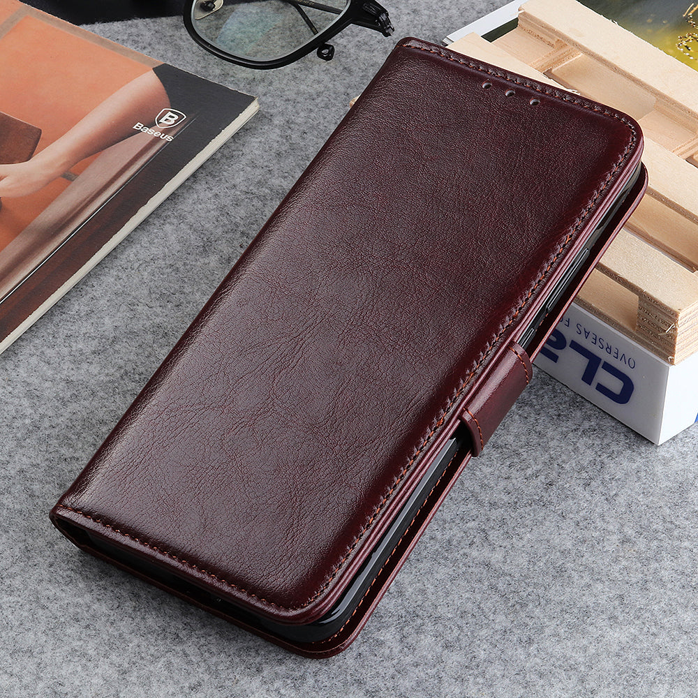 Crazy Horse Texture Leather Wallet Phone Shell for OnePlus Nord