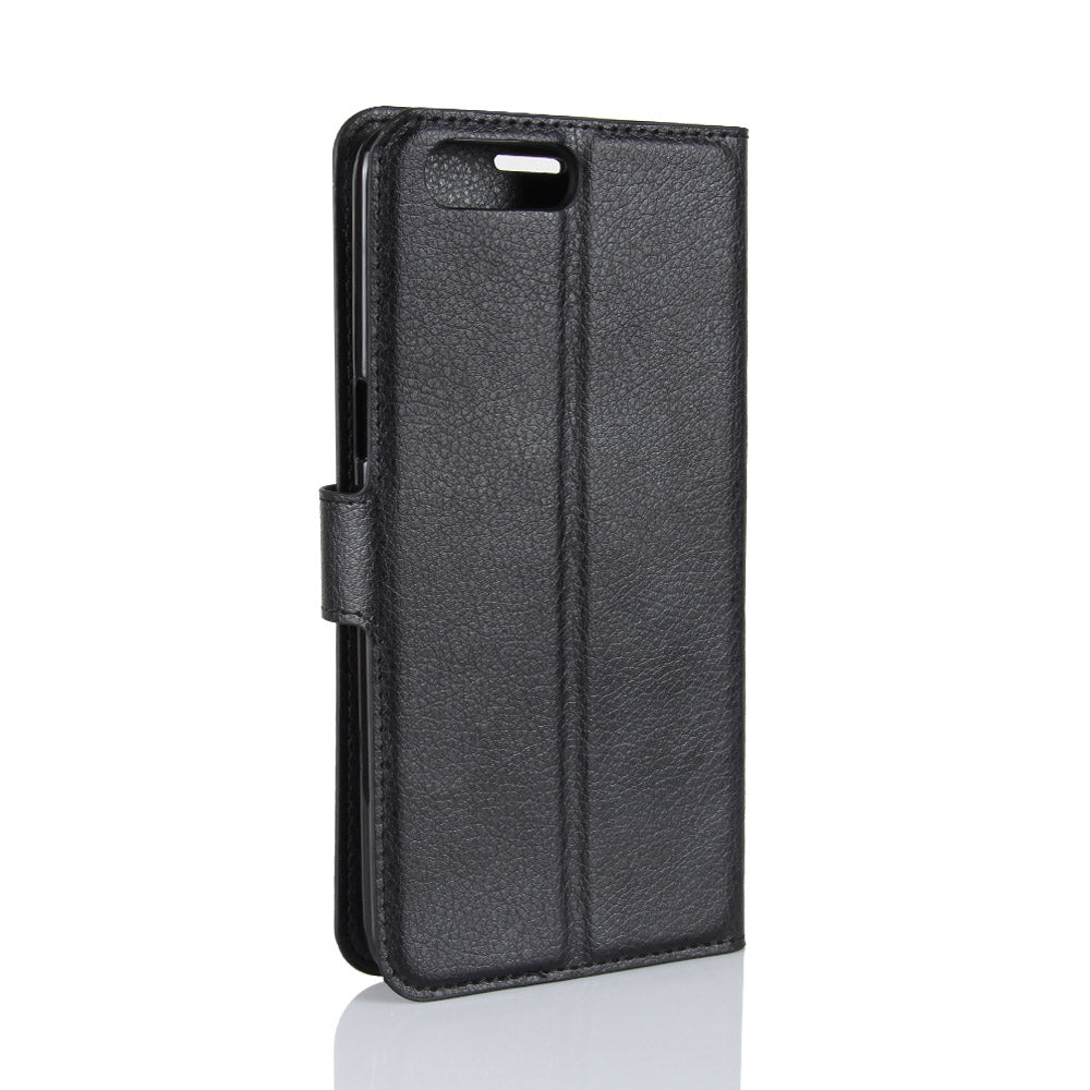 Litchi Skin PU Leather Wallet Stand Cell Phone Case for OnePlus 5