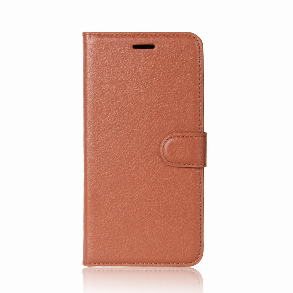 Litchi Skin PU Leather Wallet Stand Cell Phone Case for OnePlus 5