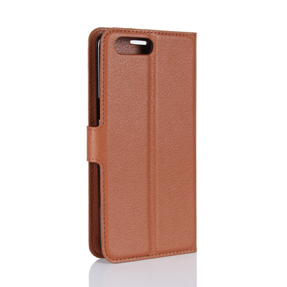 Litchi Skin PU Leather Wallet Stand Cell Phone Case for OnePlus 5