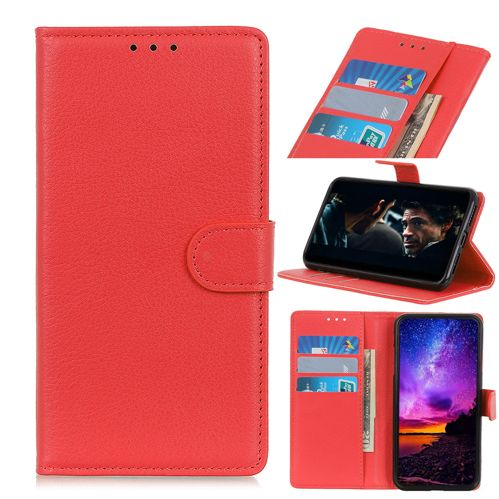 Litchi Surface Leather Mobile Phone Case for OnePlus Nord