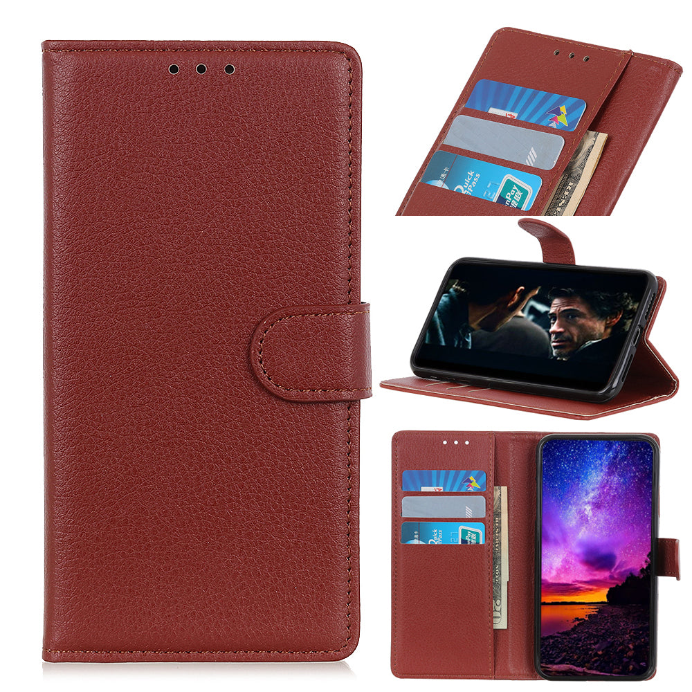 Litchi Surface Leather Mobile Phone Case for OnePlus Nord