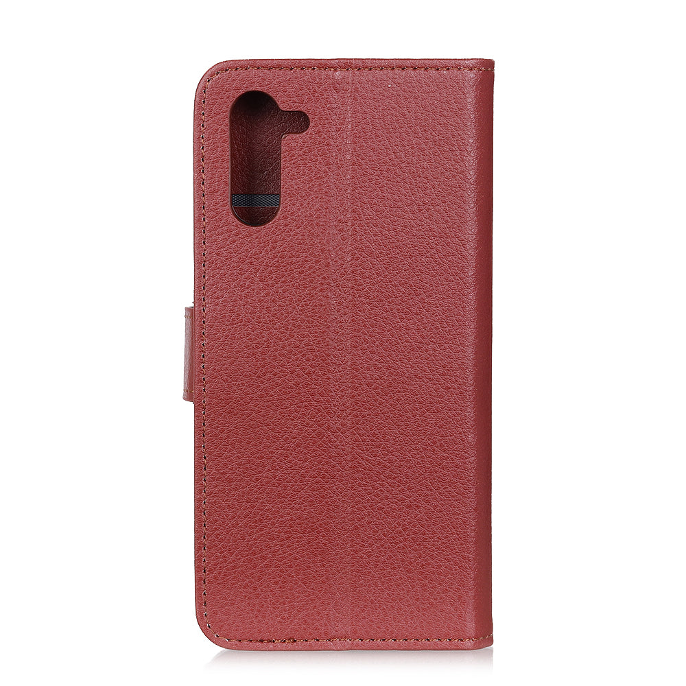 Litchi Surface Leather Mobile Phone Case for OnePlus Nord