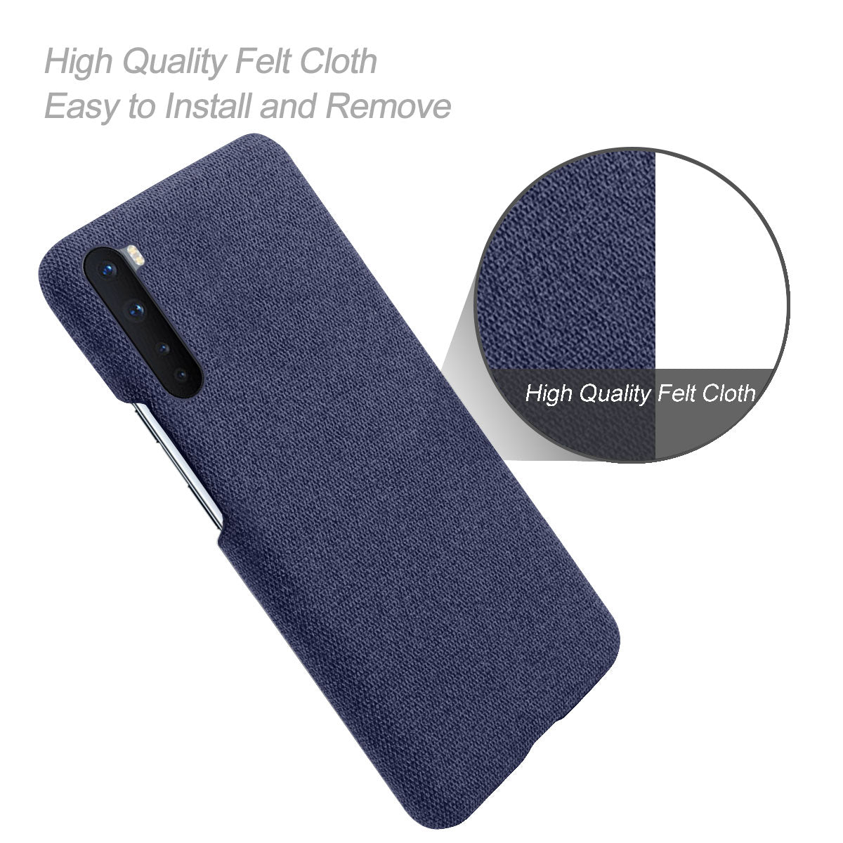 Cloth Texture Hard PC Case for OnePlus Nord