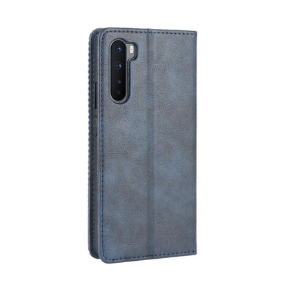 Auto-absorbed Retro Leather Wallet Phone Case for OnePlus Nord