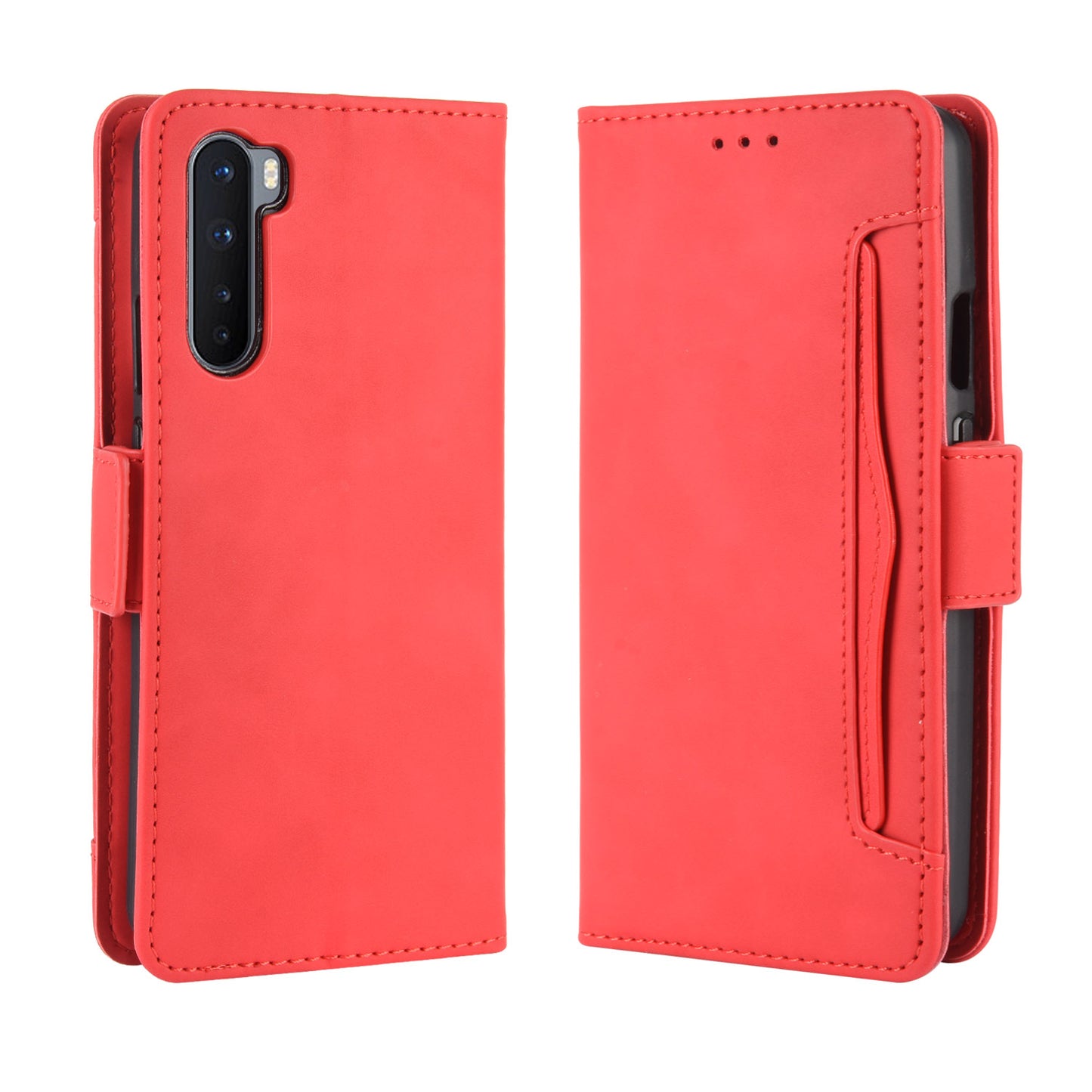 Multiple Card Slots Wallet Stand Leather Cover for OnePlus Nord