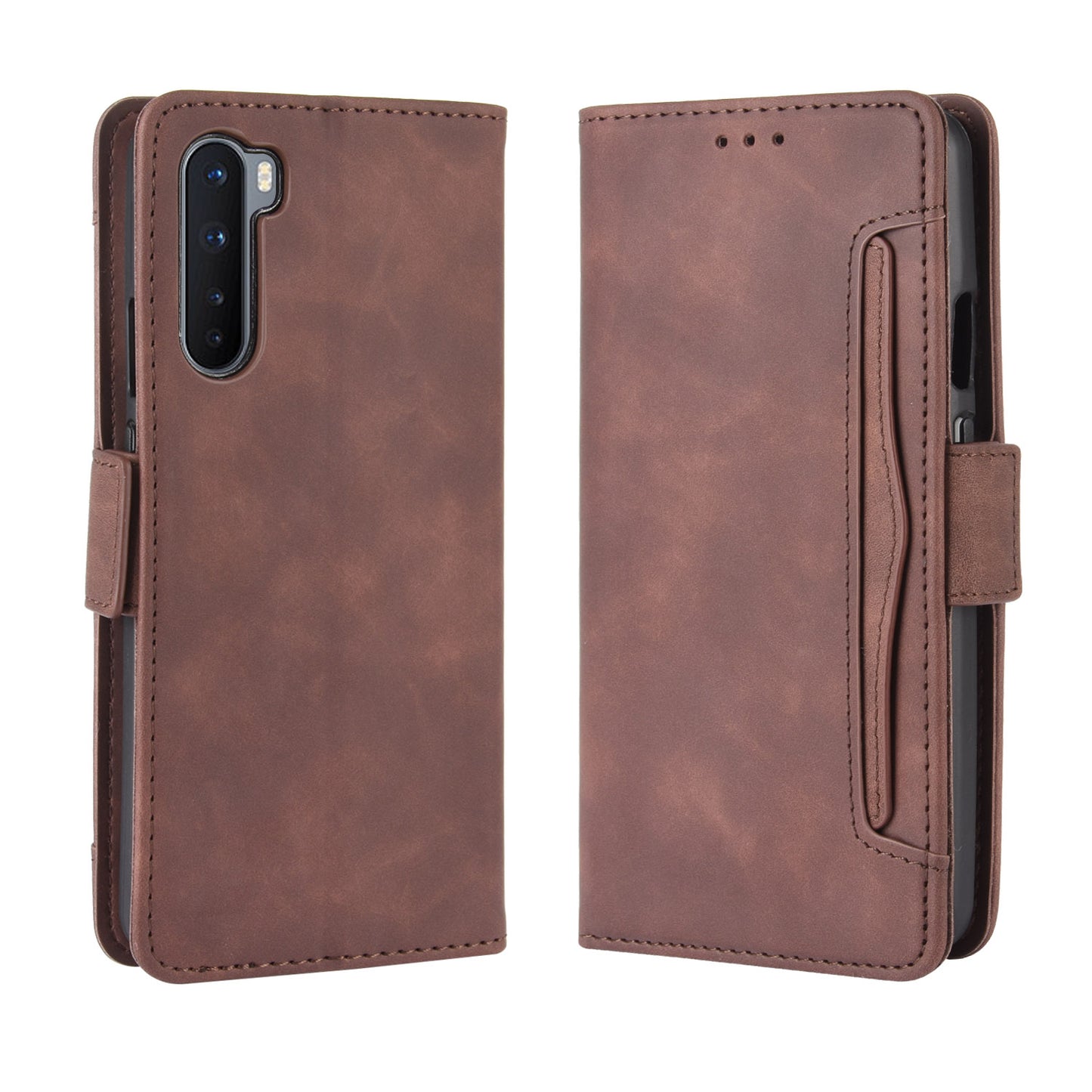 Multiple Card Slots Wallet Stand Leather Cover for OnePlus Nord