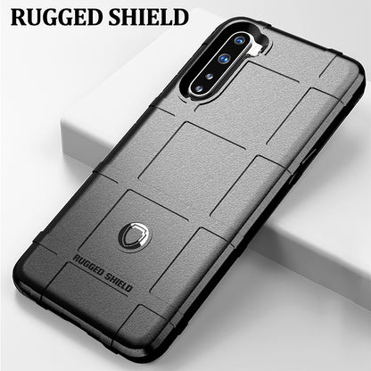 Rugged Shield Square Grid Texture TPU Phone Case for OnePlus Nord