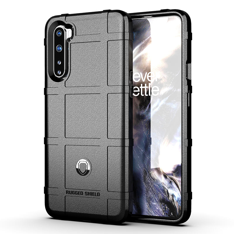 Rugged Shield Square Grid Texture TPU Phone Case for OnePlus Nord