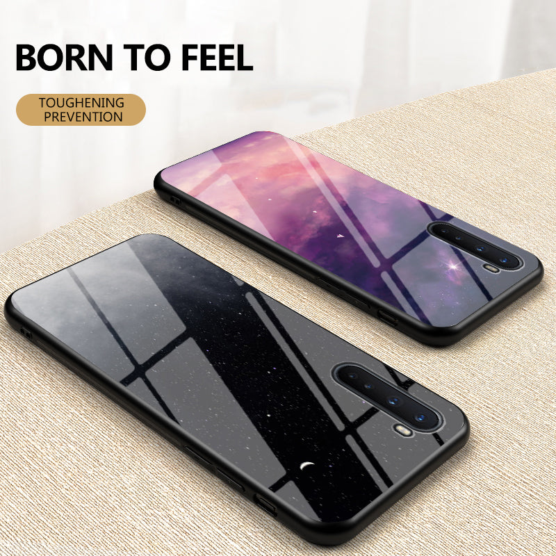 Starry Sky Tempered Glass + PC + TPU Hybrid Cover for OnePlus Nord