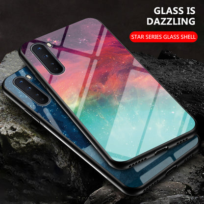 Starry Sky Tempered Glass + PC + TPU Hybrid Cover for OnePlus Nord