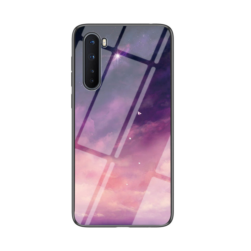 Starry Sky Tempered Glass + PC + TPU Hybrid Cover for OnePlus Nord