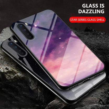 Starry Sky Tempered Glass + PC + TPU Hybrid Cover for OnePlus Nord