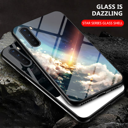 Starry Sky Tempered Glass + PC + TPU Hybrid Cover for OnePlus Nord