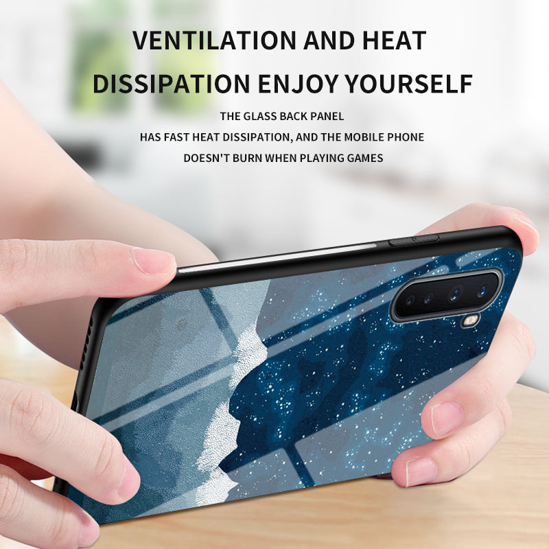 Starry Sky Tempered Glass + PC + TPU Hybrid Cover for OnePlus Nord