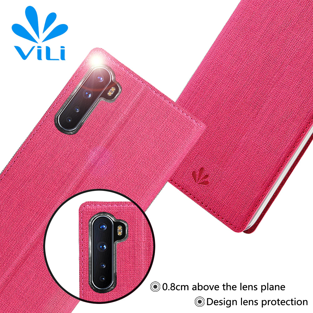 VILI DMX Cross Texture Leather Stand Shell Case for OnePlus Nord/Z/8 Nord 5G