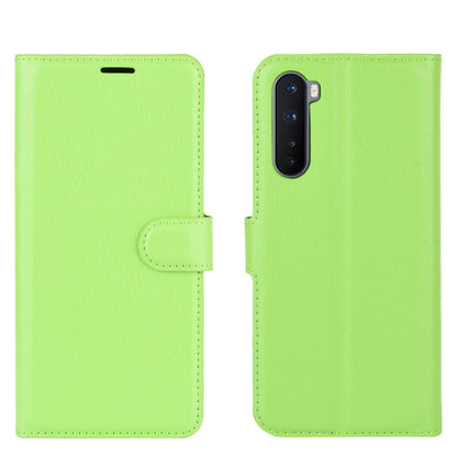 Litchi Texture Wallet Leather Mobile Phone Cover for OnePlus Nord Adjustable Foldable Stand