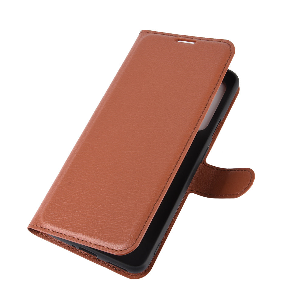 Litchi Texture Wallet Leather Mobile Phone Cover for OnePlus Nord Adjustable Foldable Stand