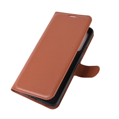 Litchi Texture Wallet Leather Mobile Phone Cover for OnePlus Nord Adjustable Foldable Stand