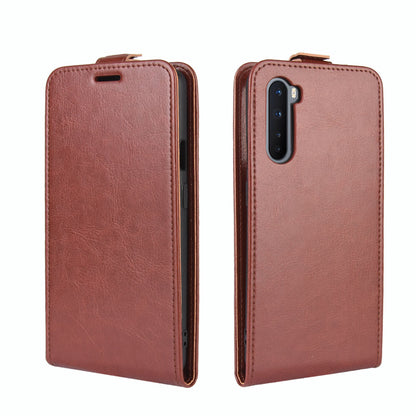 Crazy Horse Skin Vertical Flip Cover Leather Phone Case for OnePlus Nord