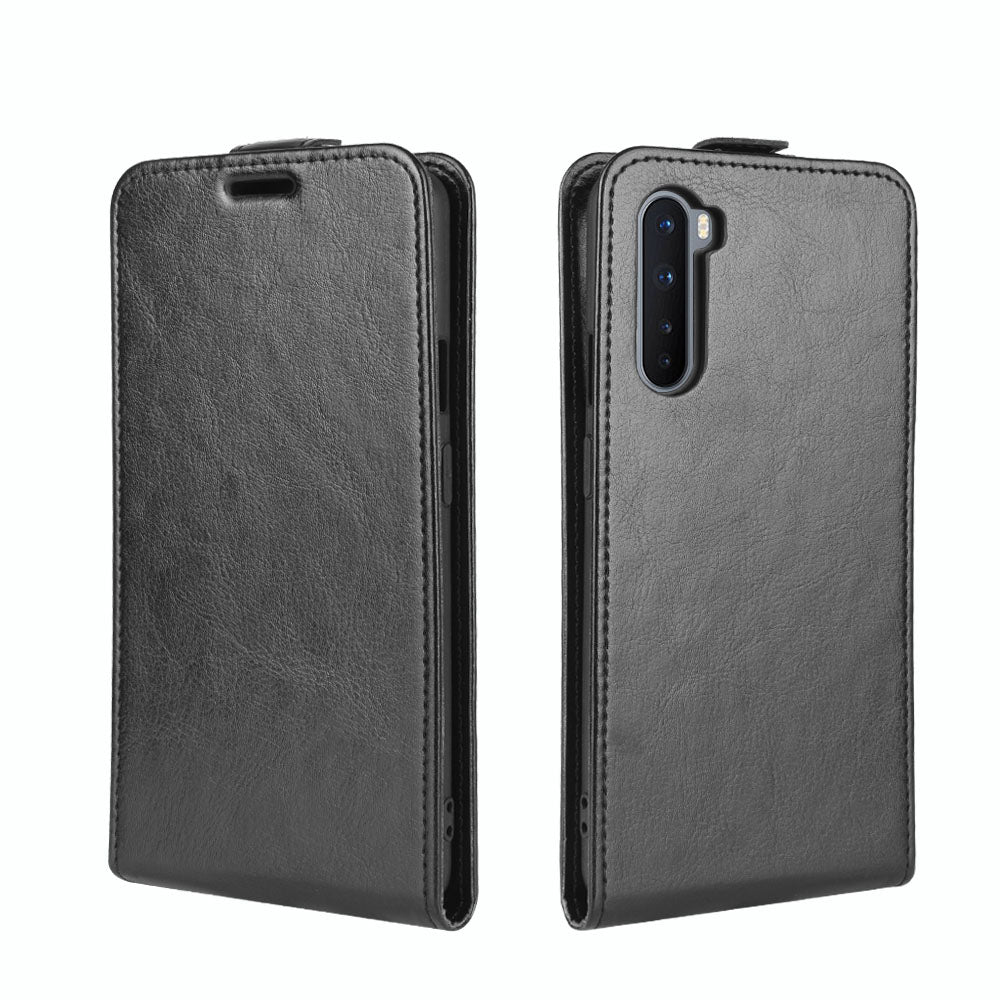 Crazy Horse Skin Vertical Flip Cover Leather Phone Case for OnePlus Nord