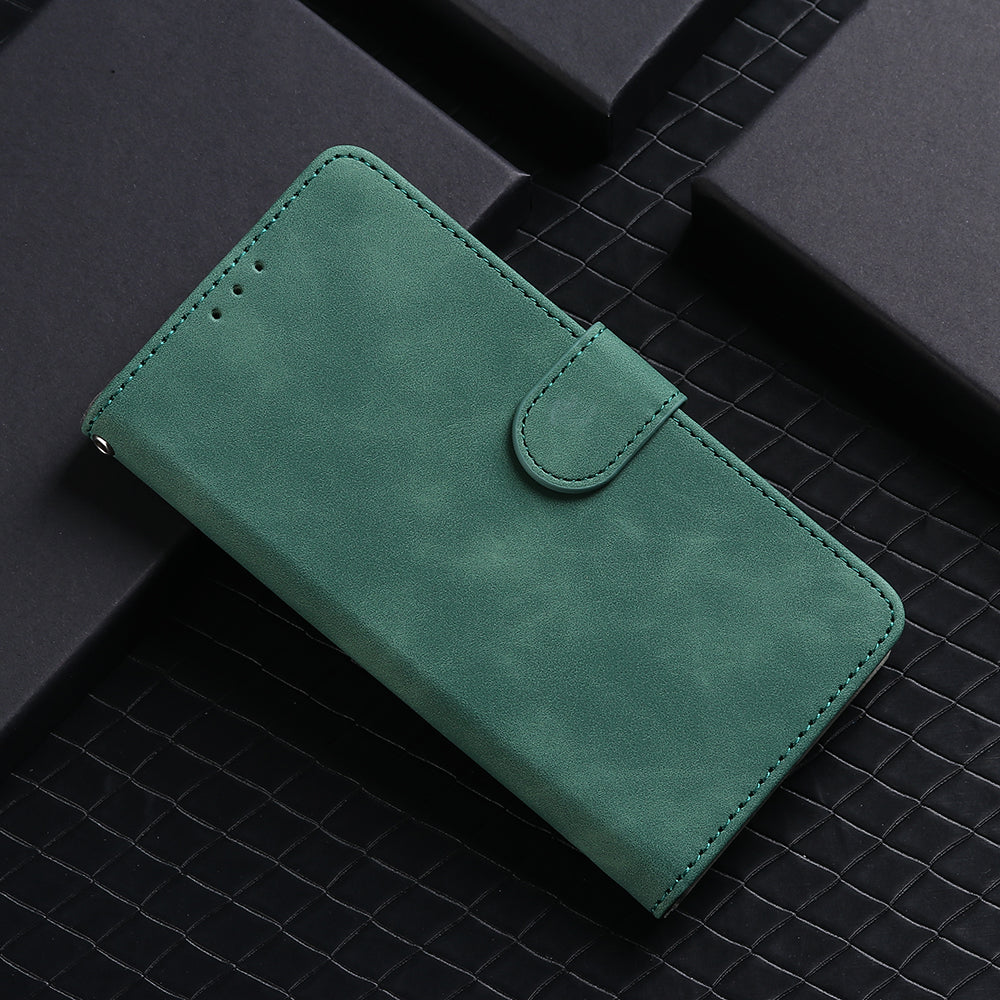 Skin-touch Wallet Stand Leather Flip Shell for OnePlus Nord