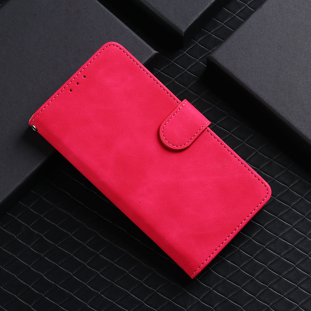 Skin-touch Wallet Stand Leather Flip Shell for OnePlus Nord