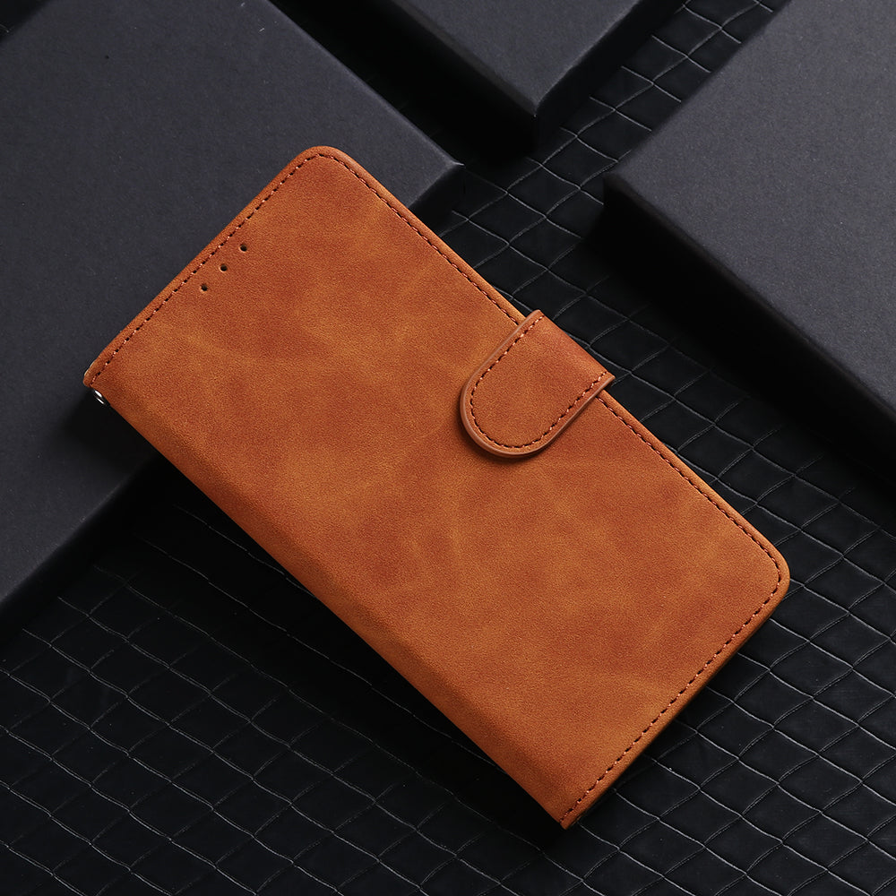 Skin-touch Wallet Stand Leather Flip Shell for OnePlus Nord