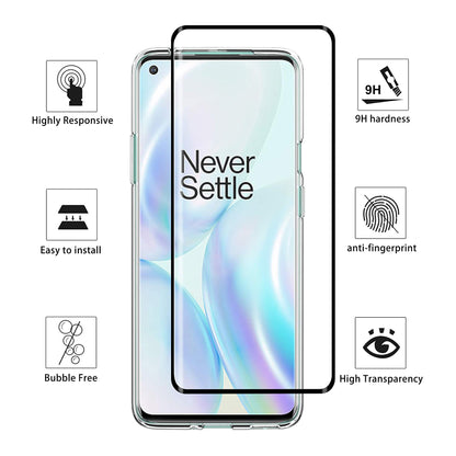 TPU Cover Phone Case + Tempered Glass Screen Protector for OnePlus 8