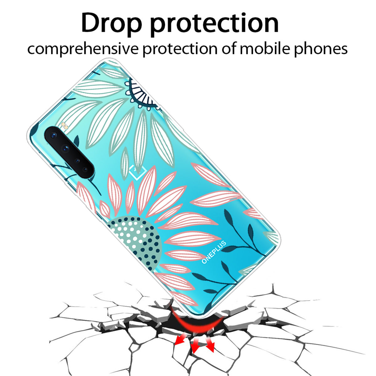 Printing Skin Soft TPU Cell Phone Shell for OnePlus Nord