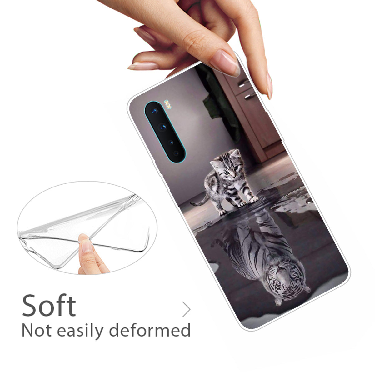 Printing Skin Soft TPU Cell Phone Shell for OnePlus Nord