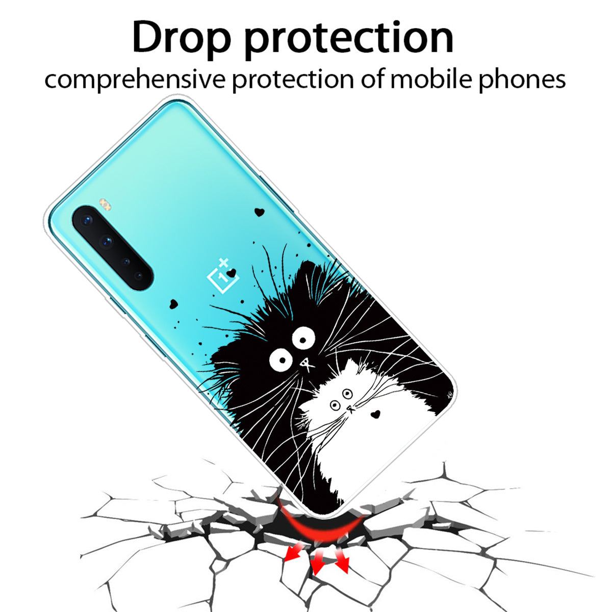 Printing Skin Soft TPU Cell Phone Shell for OnePlus Nord