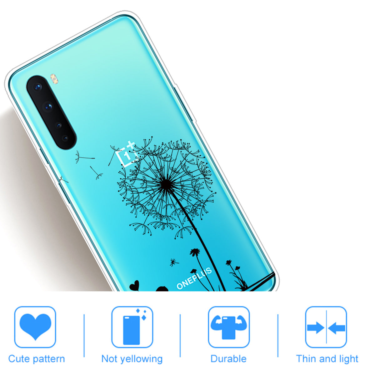 Printing Skin Soft TPU Cell Phone Shell for OnePlus Nord