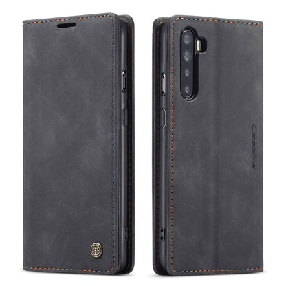 CASEME 013 Series Auto-absorbed Leather Wallet Protection Case for OnePlus Nord