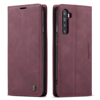 CASEME 013 Series Auto-absorbed Leather Wallet Protection Case for OnePlus Nord