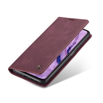 CASEME 013 Series Auto-absorbed Leather Wallet Protection Case for OnePlus Nord