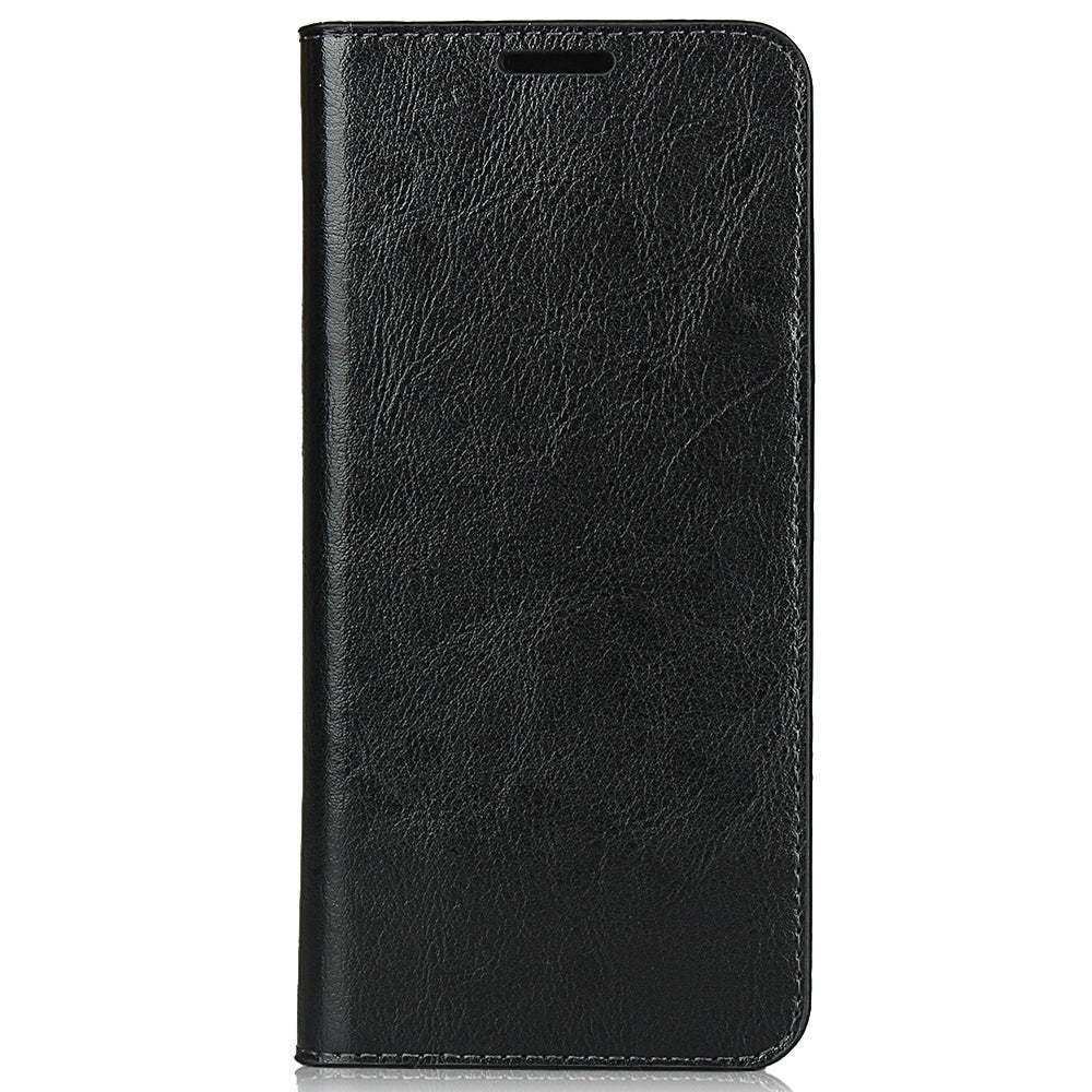 For OnePlus Nord Crazy Horse Genuine Leather Cover + TPU Inner Case with Wallet and Stand