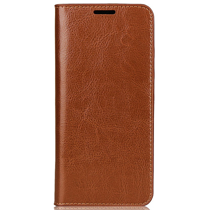 For OnePlus Nord Crazy Horse Genuine Leather Cover + TPU Inner Case with Wallet and Stand