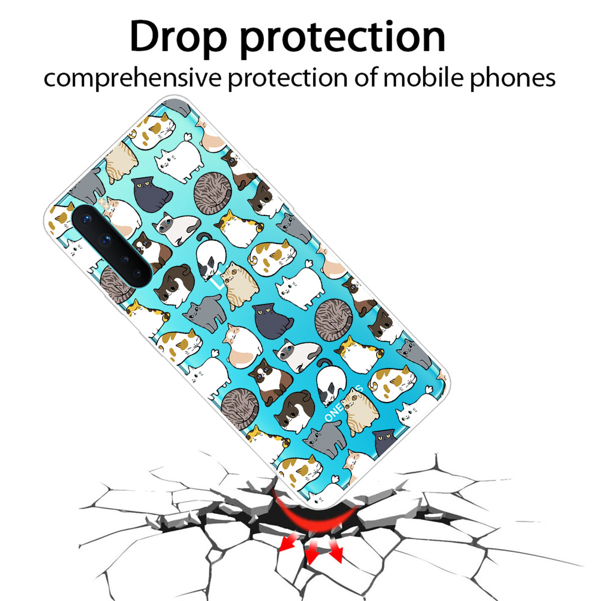 Printing Skin TPU Back Protective Cover for OnePlus Nord