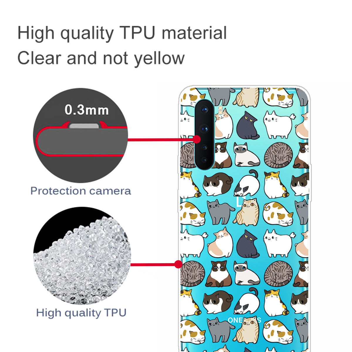 Printing Skin TPU Back Protective Cover for OnePlus Nord