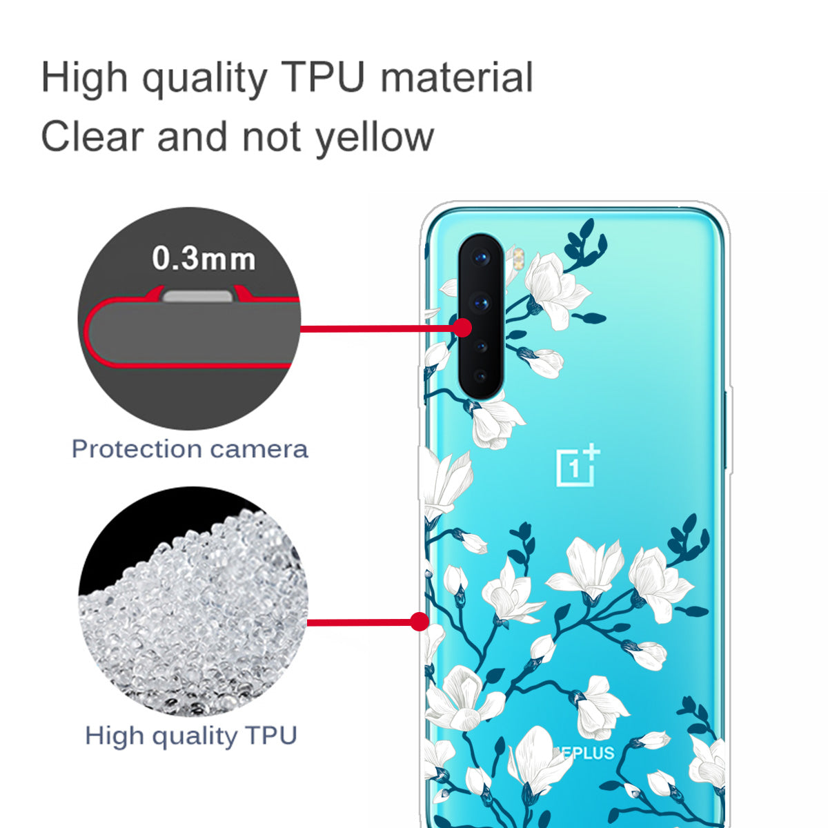 Printing Skin TPU Back Protective Cover for OnePlus Nord