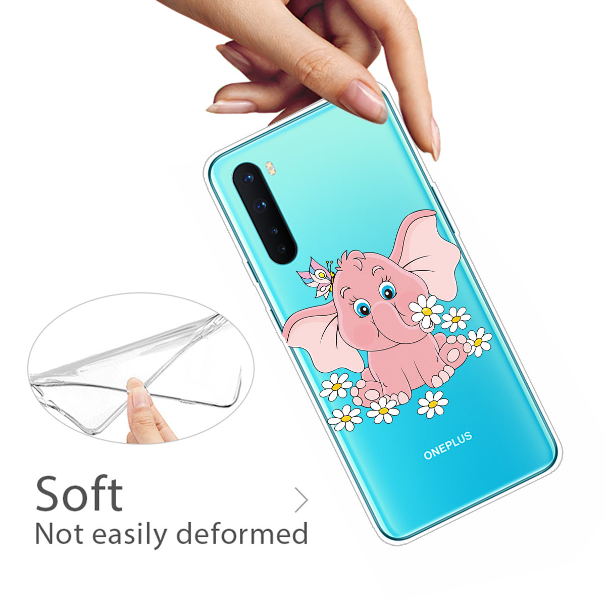 Printing Skin TPU Back Protective Cover for OnePlus Nord