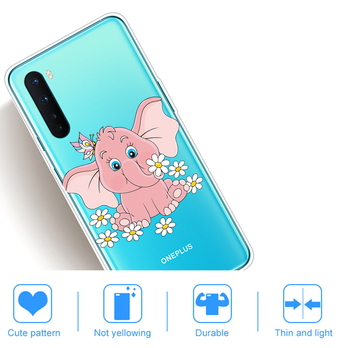 Printing Skin TPU Back Protective Cover for OnePlus Nord