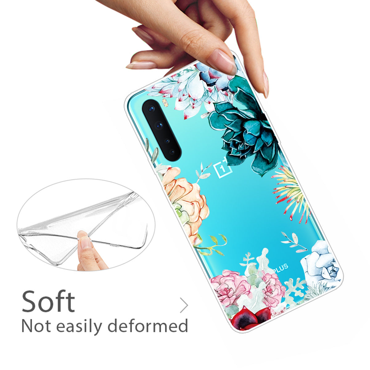 Printing Skin TPU Back Protective Cover for OnePlus Nord