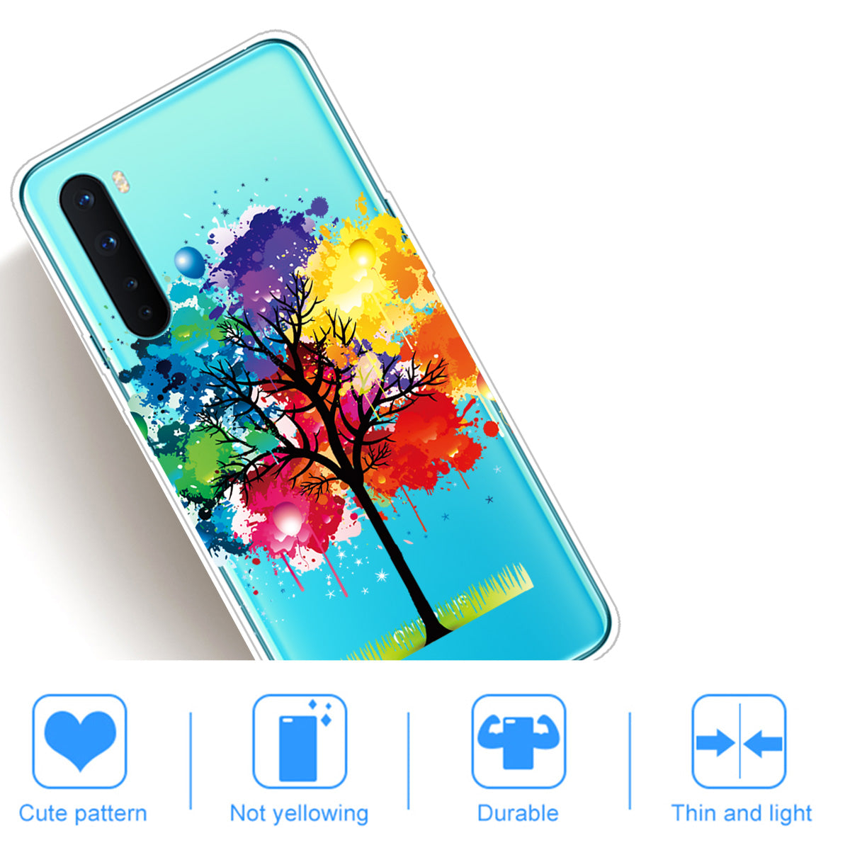 Printing Skin TPU Back Protective Cover for OnePlus Nord