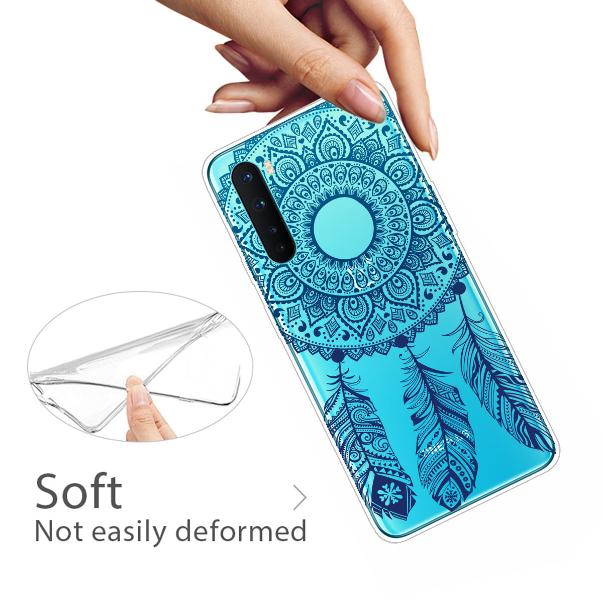 Pattern Printing TPU Protective Back Case for OnePlus Nord