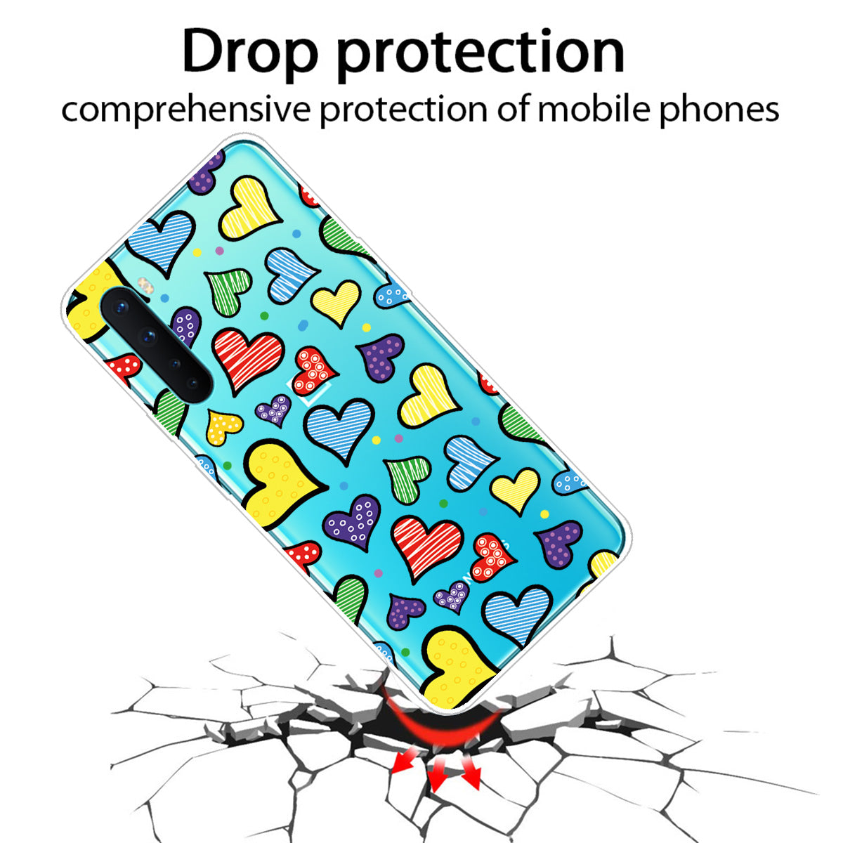 Pattern Printing TPU Protective Back Case for OnePlus Nord