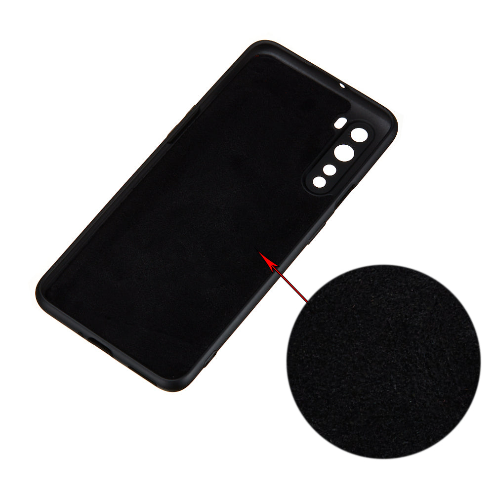 Liquid Silicone Soft Phone Shell with Strap for OnePlus Nord