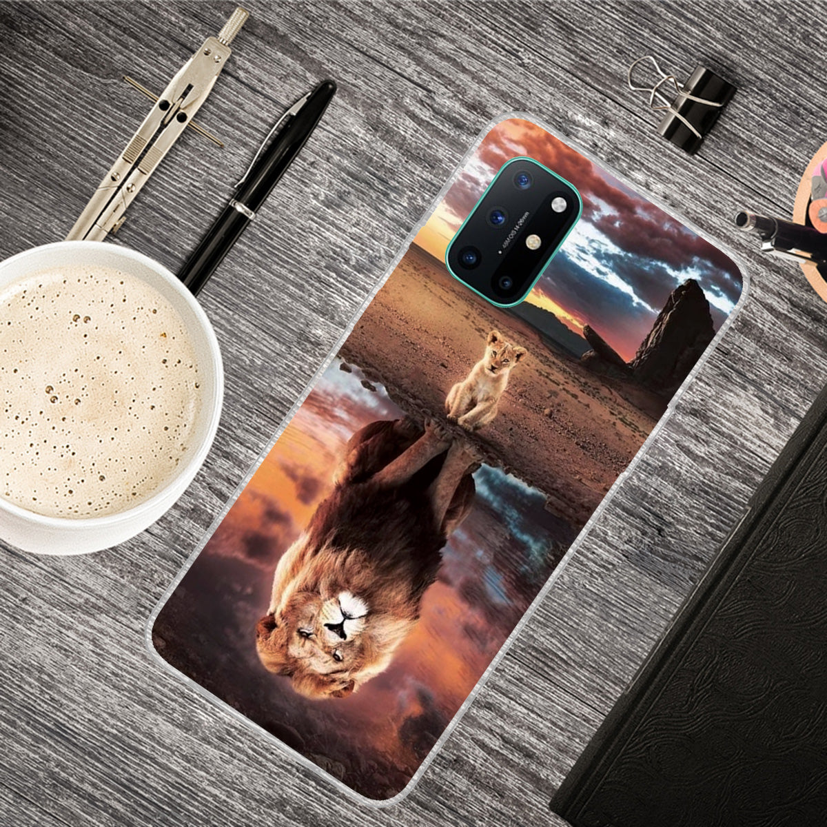 Pattern Printing Flexible TPU Back Protection Cover for OnePlus 8T