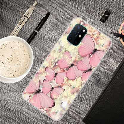 Pattern Printing Flexible TPU Back Protection Cover for OnePlus 8T